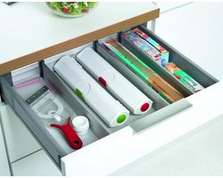 Foliesnijder - Aluminiumfolie en Vershoudfolie - Click & Cut 508020 - Grootte 33 cm - Rood/Wit