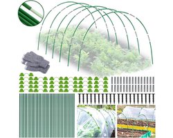 Folietunnel voor verhoogde bloembedden - Tuinkas met kunststof omwikkeld - 40 stuks - Glazen tunnelbogen - Verhoogde tuintunnel met broeikas - Banden mening folietunnel