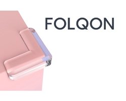 FOLQON - hoekbeschermers - tafelhoek beschermers - 10 stuks - veiligheid baby en kind - L-vormig - transparant
