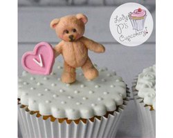 Fondant Teddy Beer Mal - Siliconen Beertje versiering vorm - Teddy Bear Fondant / Marsepein / Chocolade / Zeep - Voor decoratie van taart, cupcakes en cake