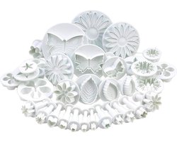 Fondant Uitstekers / 33-Delige Uitsteekvormpjes Koekvormpjes / Wit