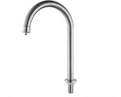 Fonteinkraan 202017 met DRUKKNOP - RVS - Geborsteld - KRAAN VOOR KOUD WATER - Wastafelkraan - Keukenkraan