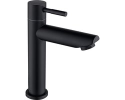 Fonteinkraan - Drinkkraan Zwart Koudwaterkraan Gasten Toilet Badkamer Armatuur