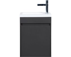 Fonteinmeubel Antonio 40cm mat grijs