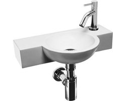 Fonteinset Julie keramisch met sifon en kraan