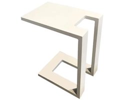 Fonteyn Bijzettafel U Aluminium - Bijzettafel en Bijzettafel voor Tuin, Terras en Balkon