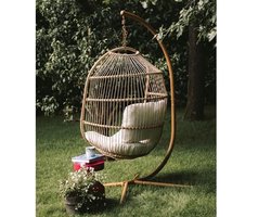 Fonteyn Hangstoel Ella - Hangstoel met Standaard, Egg Chair en Relaxfauteuil - voor Binnen en Buiten