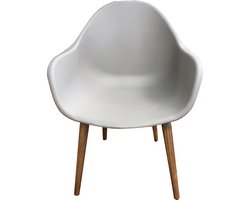 Fonteyn Tuinstoel Flora Taupe - Eetstoel en Terrasstoel, Tuinmeubelen - Geschikt voor Tuin, Terras en Balkon