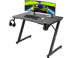 For The Win Game Bureau - 110x60x73 cm - Gaming Bureau - Gaming Tafel - Computertafel - Gaming Desk - Computerbureau - Gaming Bureaus