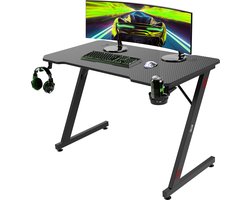 For The Win Game Bureau - 110x60x74 cm - Gaming Bureau - Gaming Tafel - Computertafel - Gaming Desk - Computerbureau - Gaming Bureaus