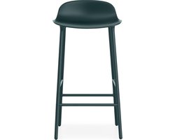 Form barkruk met metalen frame - groen - 65 cm