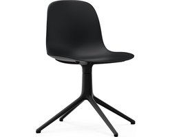 Form Draaistoel - zwart - aluminium zwart