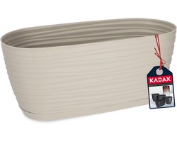 Form-Plastic - Bloembak / Bloempot - kunststof - 26,7x12,6x11,8 cm - lichtgrijs