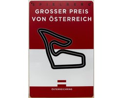 Formule 1 GP Oostenrijk Reclamebord van metaal METALEN-WANDBORD - MUURPLAAT - VINTAGE - RETRO - HORECA- BORD-WANDDECORATIE -TEKSTBORD - DECORATIEBORD - RECLAMEPLAAT - WANDPLAAT - NOSTALGIE -CAFE- BAR -MANCAVE- KROEG- MAN CAVE