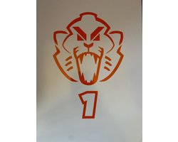 Formule 1 stickers - Max verstappen sticker - 148 x 200 mm - F1 sticker - Raamstickers - Auto stickers - Oranje Leeuw stickers - F1 stickers - F1 - Fromule 1 - plotsticker - buitentoepassing - Max Verstappen