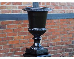 Forse tuinvaas - zwart - gietijzer