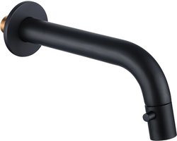 Fortifura Calvi Fonteinkraan - inbouw - uitloop 19.5cm - inkortbaar - mat zwart