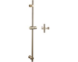 Fortifura Calvi Glijstang - 90cm - met geïntegreerde wandaansluitbocht - Geborsteld Messing