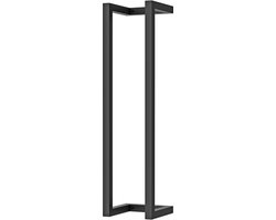 Fortifura Calvi Handdoekrek - 60x12.5x12.5cm - Geborsteld Gunmetal PVD