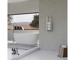 Fortifura Calvi Handdoekrek - 60x12.5x12.5cm - Geborsteld RVS PVD (RVS)