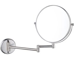 Fortifura Calvi make-up spiegel - 20cm - rond - PVD - Geborsteld RVS PVD (RVS)