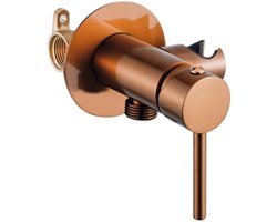 Fortifura Calvi Mengkraan Bidet - met handdouchehouder - geborsteld koper