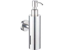 Fortifura Calvi zeepdispenser - wand - rond - hoogglans chroom