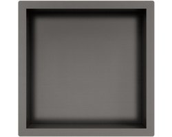 Fortifura Galeria Inbouwnis - 30x30x10cm - Geborsteld Gunmetal PVD