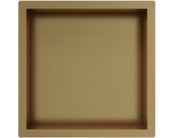 Fortifura Galeria Inbouwnis - 30x30x10cm - Geborsteld Messing PVD (Goud)