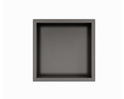 Fortifura Galeria Inbouwnis - 30x30x7cm - Geborsteld Gunmetal PVD