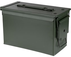 Fosco industries opberg box - groen - 7,1 liter - 30 x 15 x 19 cm - staal