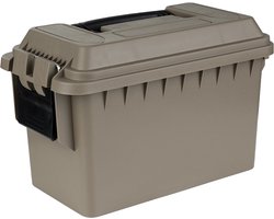 Fosco industries outdoor/tuin opberg box - waterdicht - dark earth - 14 liter- 36 x 19 x 22 cm - kunststof