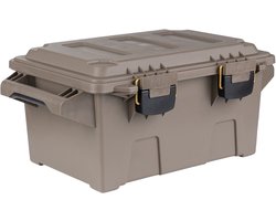 Fosco industries outdoor/tuin opberg box - waterdicht - dark earth - 30 liter - 47 x 30 x 21 cm - kunststof