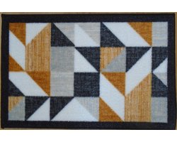 FOTAPIJT - Badmat - Bedrukte deurmat - Binnen - Termo Antislip - 40x60 cm - 6 mm - Wasbaar - Polyamide
