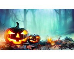 FOTAPIJT - Halloween - Bedrukte Deurmat - Vloerkleed - Deurmat voor Binnen en Buiten - Termo Antislip - 50x75 cm - 4 mm - Polyester - Kerstcadeau