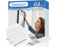 Foto Hangstrips - Zelfklevende Strips - Foto's Ophangen - Schadevrij Verwijderen - Grote Strips - Transparant