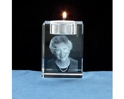 Foto in glas - Waxinelichthouder 3D