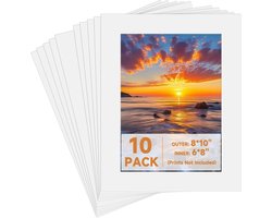 Foto Montages - Witte Lijsten met Bevel Edge - Set van 10 Stuks 20x25 cm