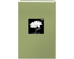 Fotoalbum Stoffen Frame - Album 300 Foto's - Herinneringen Bewaren - Gepatenteerde Bi-directionele Vakken - 300 Foto's 4x6 - Salie Groen