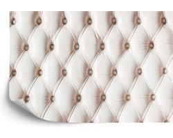 Fotobehang Gewatteerd Leer - Vliesbehang - 254 x 184 cm