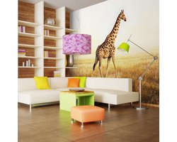 Fotobehang - giraf - wandeling