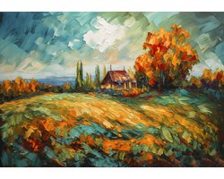 Fotobehang - Landschap - Natuur - Kunst - Natuurschilderij - Vliesbehang - 416x290cm (lxb)