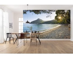 Fotobehang Natuur - Landschap Behang - Wanddecoratie Kamer - Duitse Kwaliteit Fleece - 450 x 280 cm - Multicolor