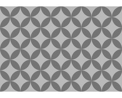 Fotobehang - Vlies Behang - Grijze cirkels - 254 x 184 cm