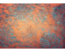 Fotobehang - Vlies Behang - Koperen Structuur - Ornamenten - Kunst - 368 x 254 cm