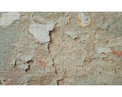 Fotobehang - Vlies Behang - Oude Beschadigde Betonnen Muur - 208 x 146 cm