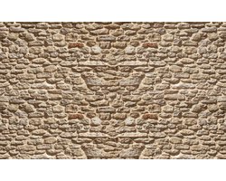 Fotobehang - Vlies Behang - Stenen Muur - 312 x 219 cm