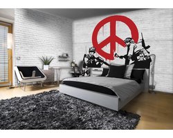 Fotobehang Vlies | Street Art | Rood | 368x254cm (bxh)
