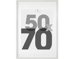 FOTOKADER 50 X 70 CM - MDF - WIT - MET PASSE PARTOUT