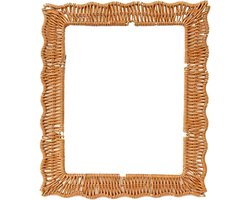 Fotokader Handgeweven - Beeldkader Decor - Foto Presenteren - Natuurlijke Rotan Look - 65 x 85 In - Bruin
